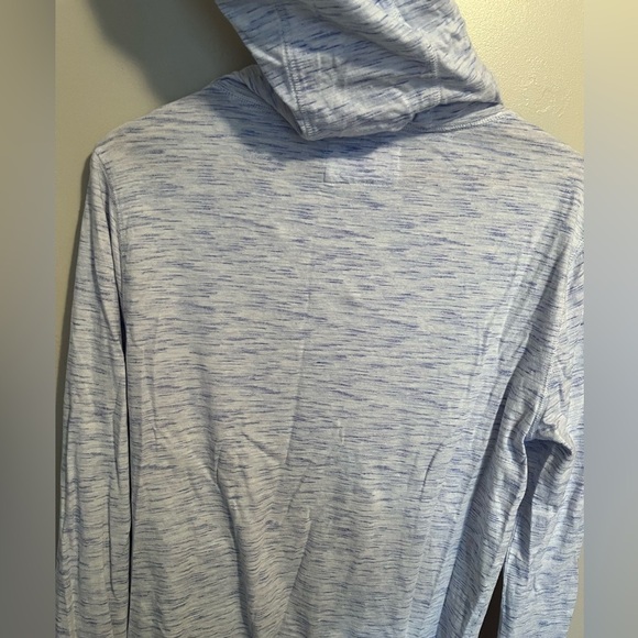 Express White & Blue Hooded Lightweight Sweatshirt - Picture 10 of 11